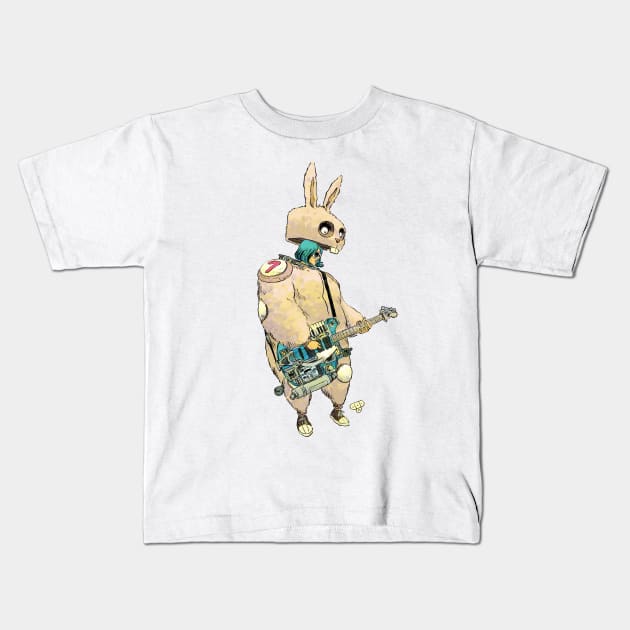 Rabbit Rock Kids T-Shirt by jesse.lonergan